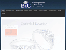 Tablet Screenshot of bigsdiamonds.com